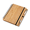 251055 - Caderno B6 com capa em bambu e caneta