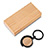 500005 - Chaveiro de metal com detalhe em bambu