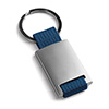 508565 - Chaveiro de metal retangular com tira de nylon