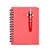 BL2030 - Bloco de anotação com capa plástica e mini caneta