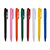 CA8060 - Caneta plástica colorida e aciona por clique