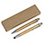CJ9090 - Conjunto de caneta e lapiseira de bambu