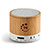 CX1030 - Caixa de som bluetooth de bambu com microfone