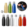 Garrafa de 500ml em alumínio com tampa de inox