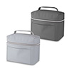 Bolsa térmica em PU com zíper com bolso frontal