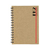 Caderno ecológico de capa kraft 420g - 14x20cm
